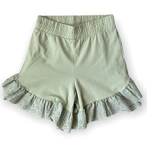 Vero Moda Nordstrom Womens Sage Green Shorts Lace Trim SZ XS NWT